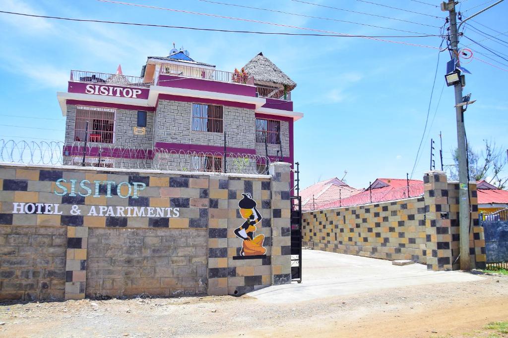 Hotel entrance signage
